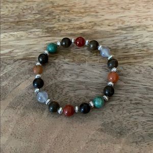 Handmade semiprecious stone bracelet